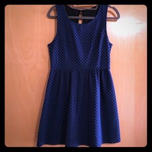 Indigo Skater Dress